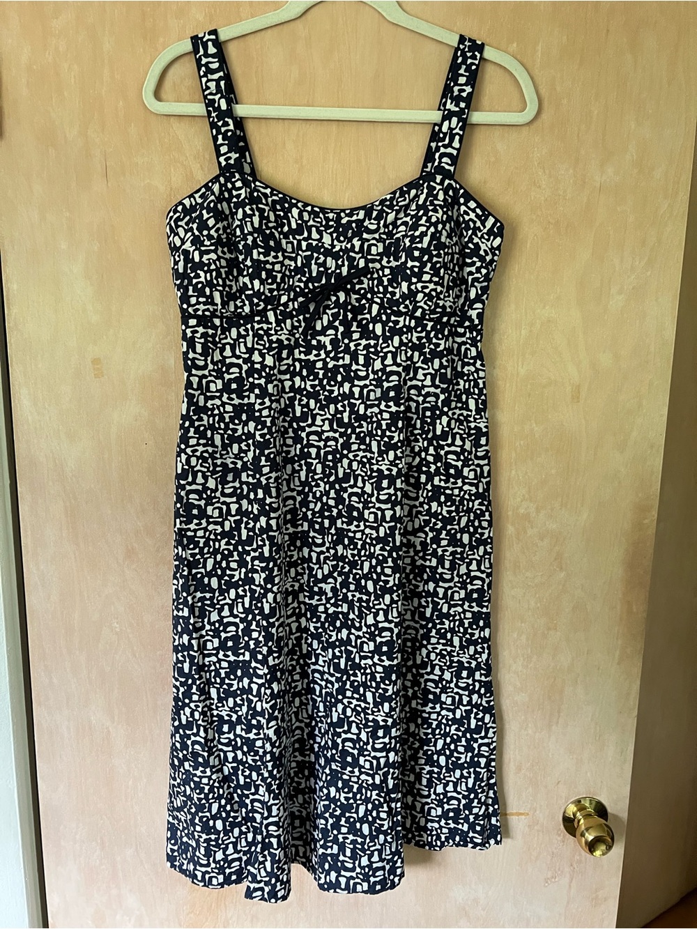 Navy and White Printed Sundress - Women